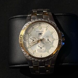 Fossil Quartz TT water resistant 100m stainless steel